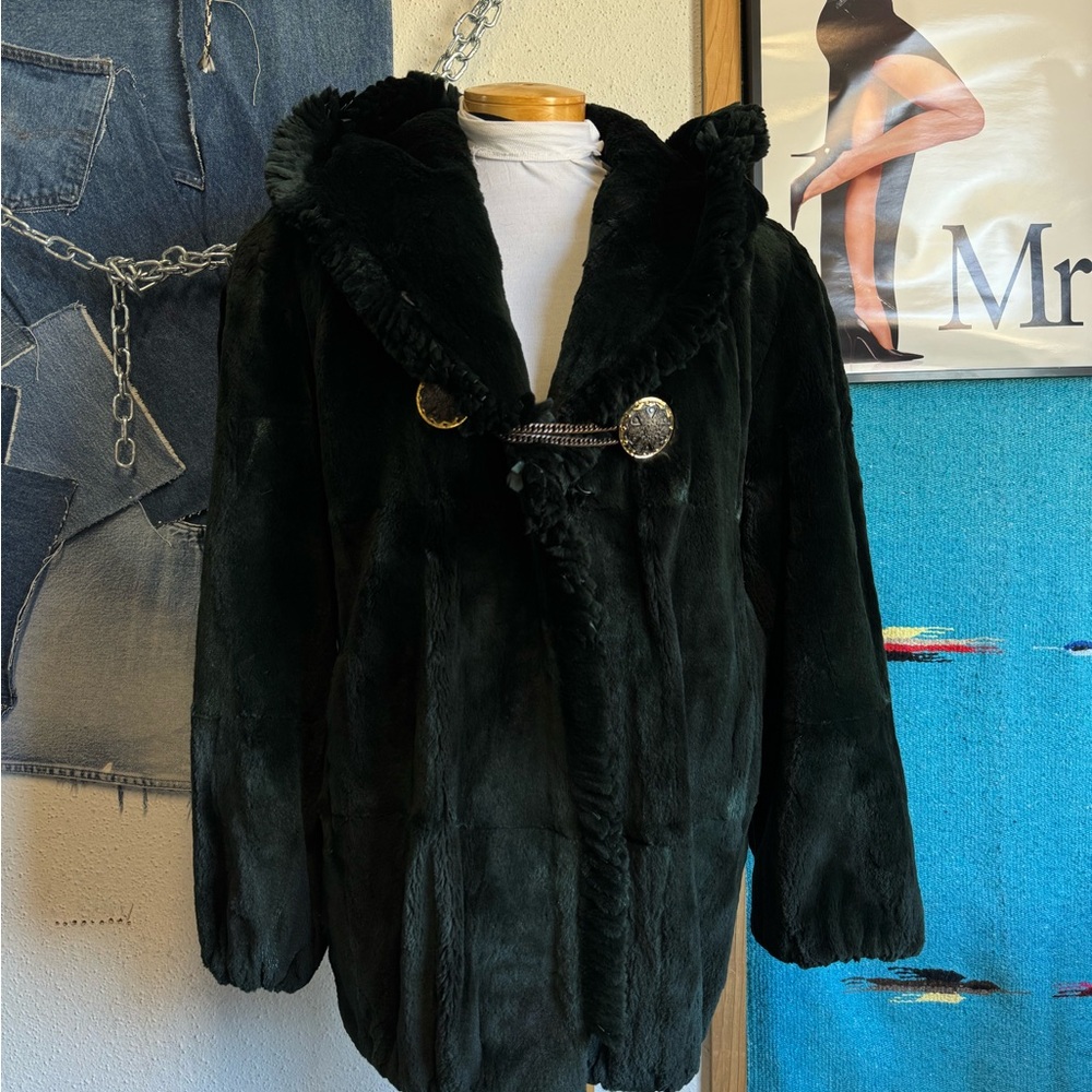 VINTAGE JAKS Jandel Chic dark green Women's Teddy Jacket